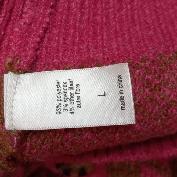 Maurices Pink Plaid Button Down Cardigan V-neck Button Down Women's Sz L - Picture 10 of 12